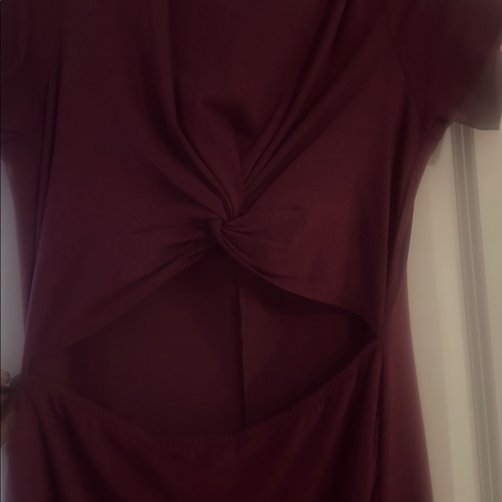NWOT Dress-Twist-Front Mini Dress w/cutout